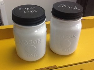 Chalkboard Paint and Mason Jars